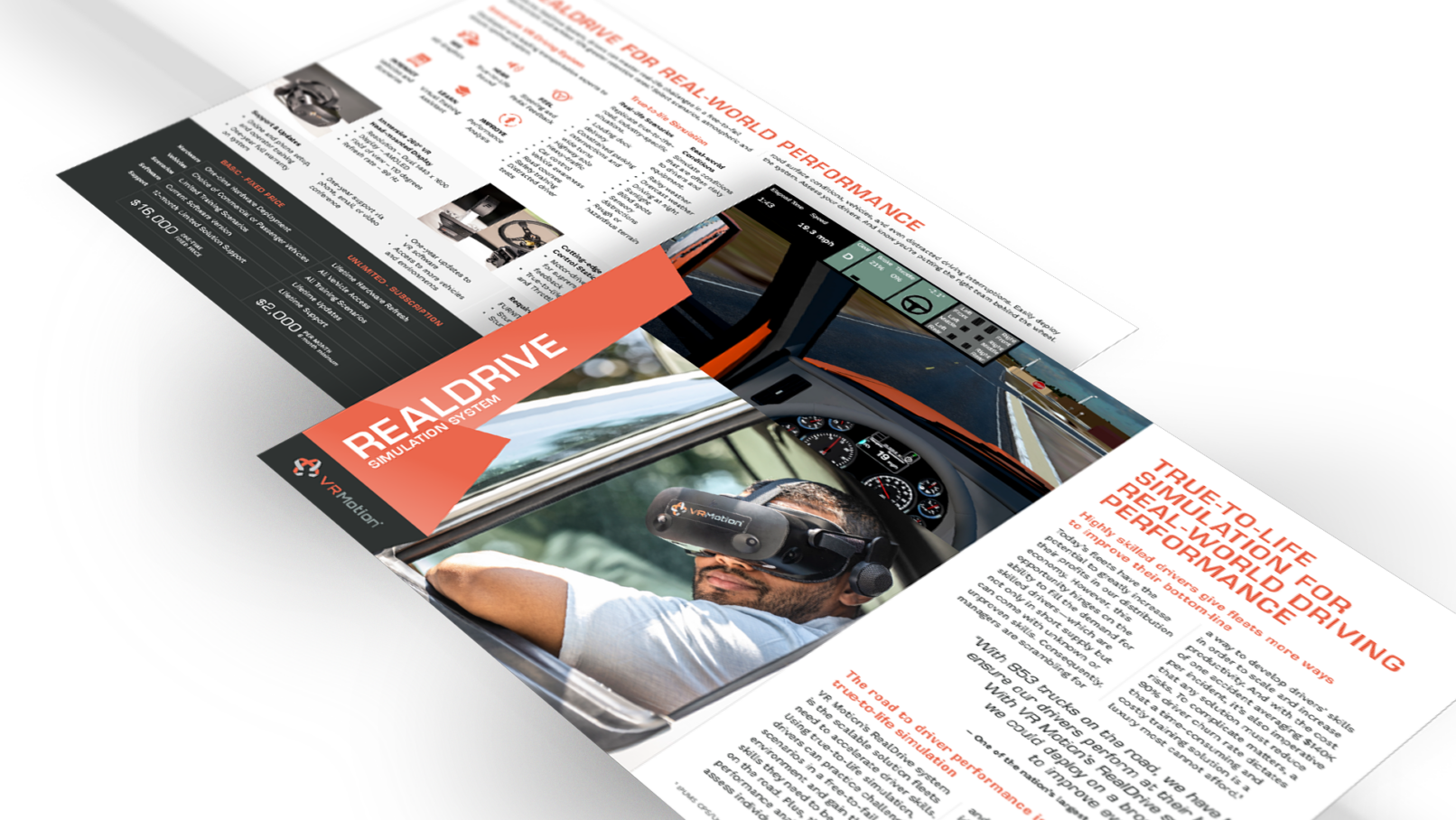 VRmotion RealDrive datasheet VRmotion RealDrive datasheet